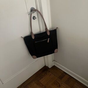 Elegant Black and Mauve Tote Bag